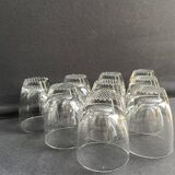 Large glasses (9) - Mid-century modern - Crystal