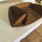 Shelf wood decoration 1900 pyrograved art nouveau art deco signed gallé era, majorelle