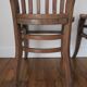 Two chairs solid oak patinated early twentieth century