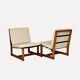 A pair of armchairs, France, 1960s.