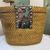 Vintage oriental tea basket