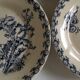Plate faience of gien beginning 20th décor thistles