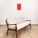 Mid Century Modern 3-Seat Sofa, Ole Wanscher for France & Son, Senator Teak, Danish Design Couch