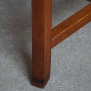 Classic Oak Armchair with Lambswool Upholstery, Mid-Century Danish, 1950s