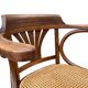 Rare american viennese style office armchair, bent wood, w baumann.