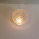 Vintage round ceiling light - Moulded glass - 1960