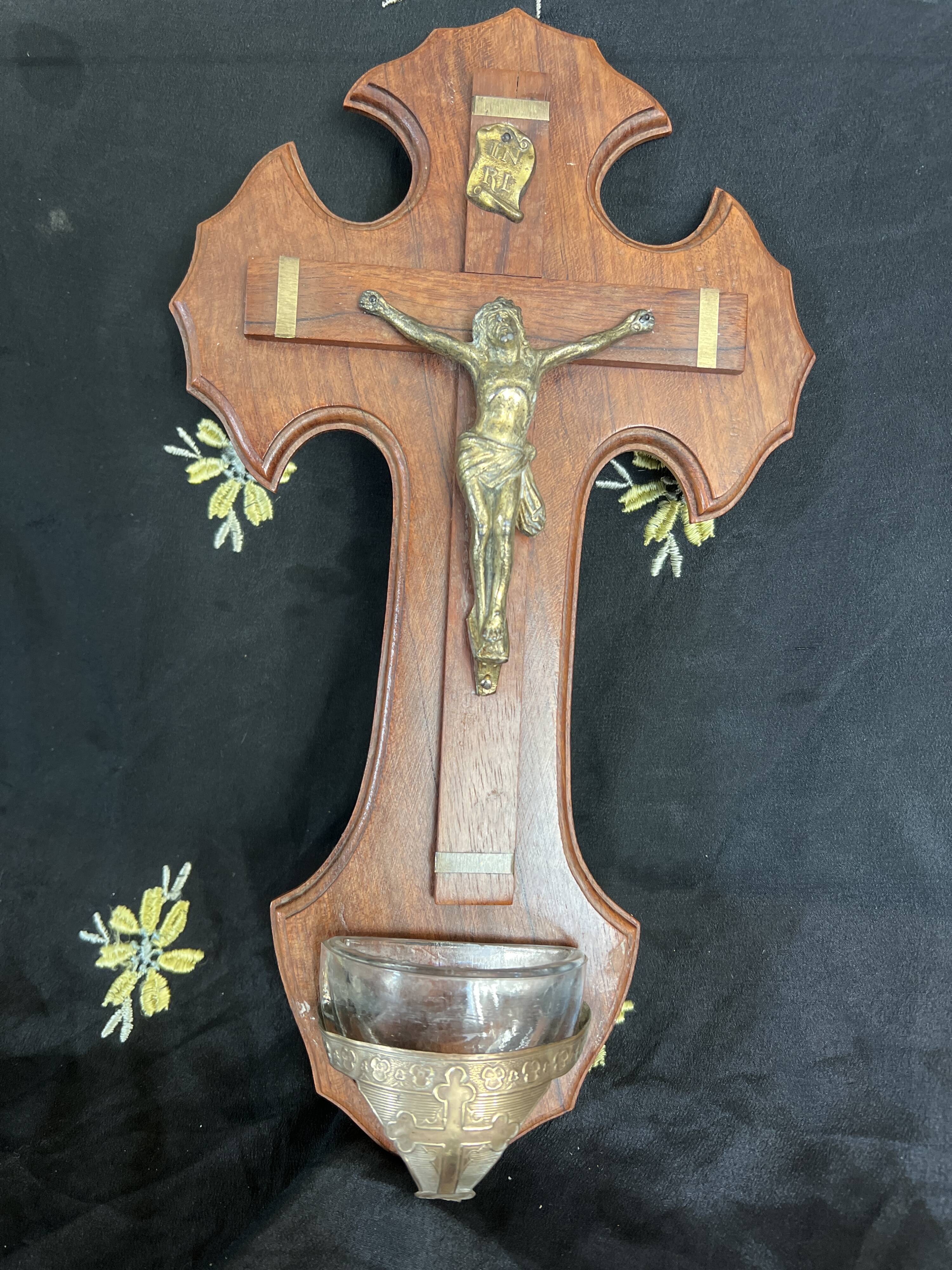 Holy water crucifix