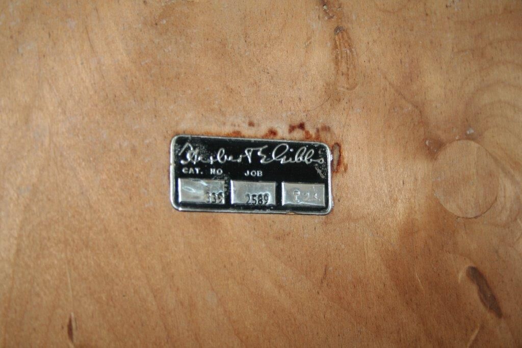 Vintage English bedside wood small format