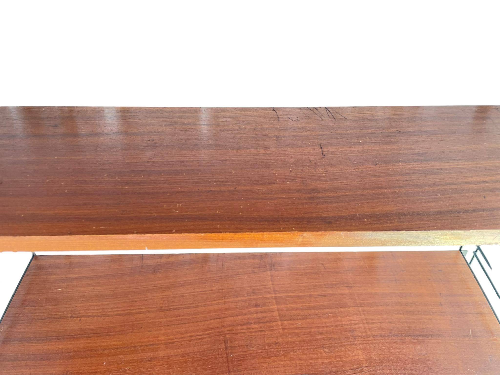 Scandinavian modular shelf Tomado Holland design metal and wood vintage 50's 60's