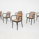 Set of six Josef Hoffman for Ligna a811 dining chairs