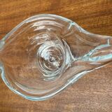 Vintage Glass Swan-Shaped Vase