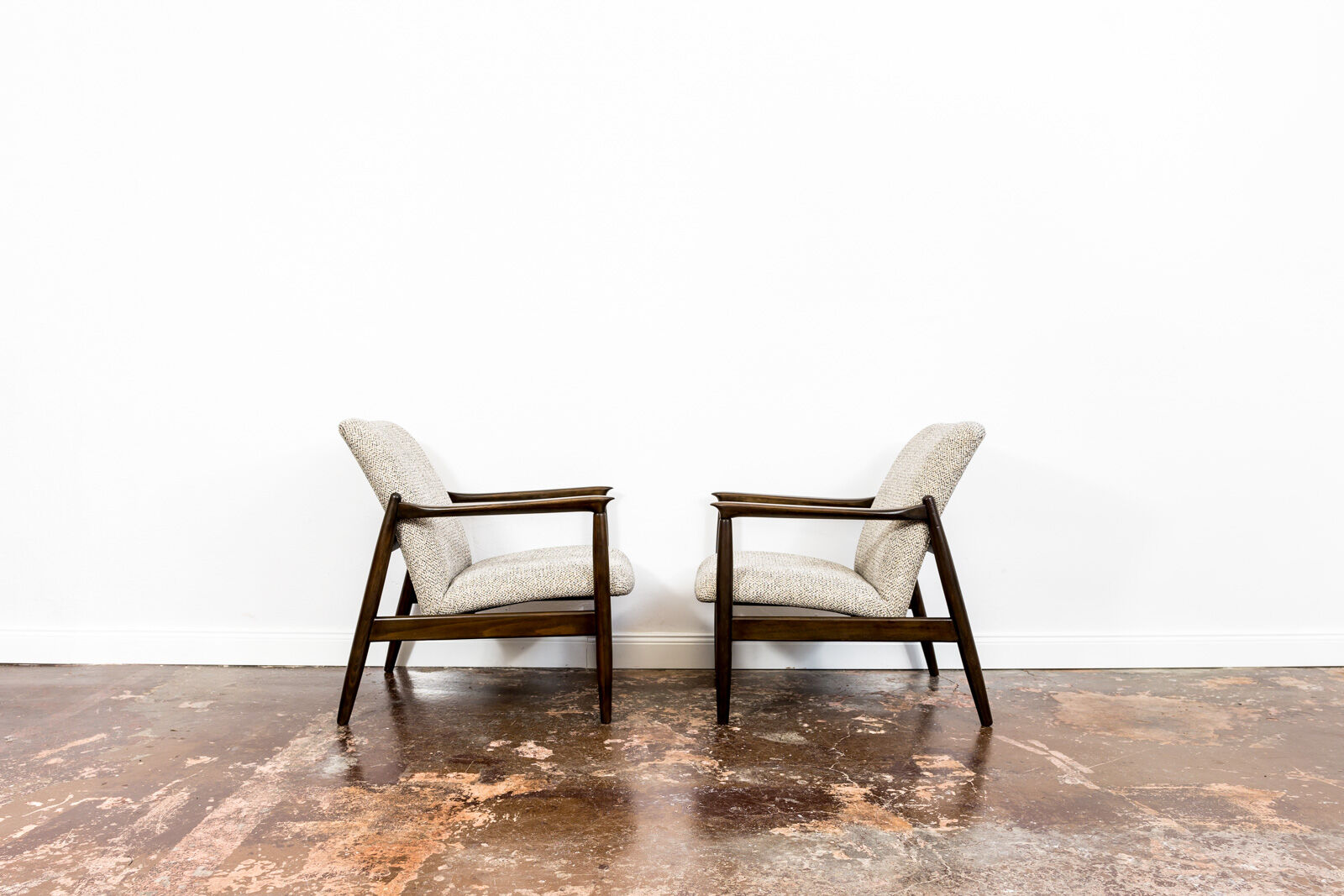 Pair of GFM-64 armchairs by Edmund Homa, 1960s