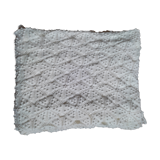 White crochet bed cover
