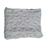 White crochet bed cover