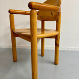Set of 6 solid pine chairs in Scandinavian design by Reiner Daumiller vintage
