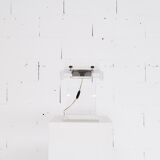 Perspex desk lamp and 1970s metal Jacques Charpentier