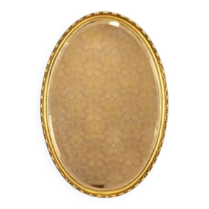 miroir mural doré de