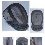 metal and leather fencing mask, early 20th century