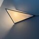 Simple opal glass wall light with an aluminium body, 1980s, Germany.
