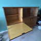 Scandinavian style furniture, brand "eros" in blonde teak, around 1960.