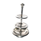 Vintage silver metal tray - pedestal table display for sweet cakes Hotel Buffet H29cm