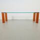 Pioneer T66 Cherry Wood & Glass Side Table from Peter Ghyczy, 1980s