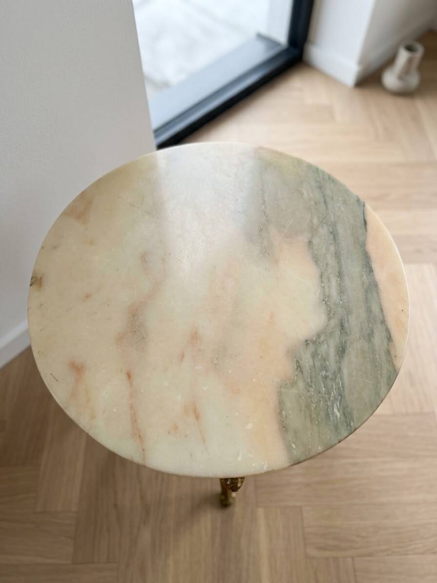 Classic gold marble side table