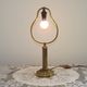 Traditional Style Vintage French Brass Table Lamp Round Footed Base