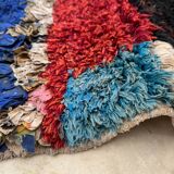 Colorful Boucherouite Moroccan rug - 68 x 116 cm