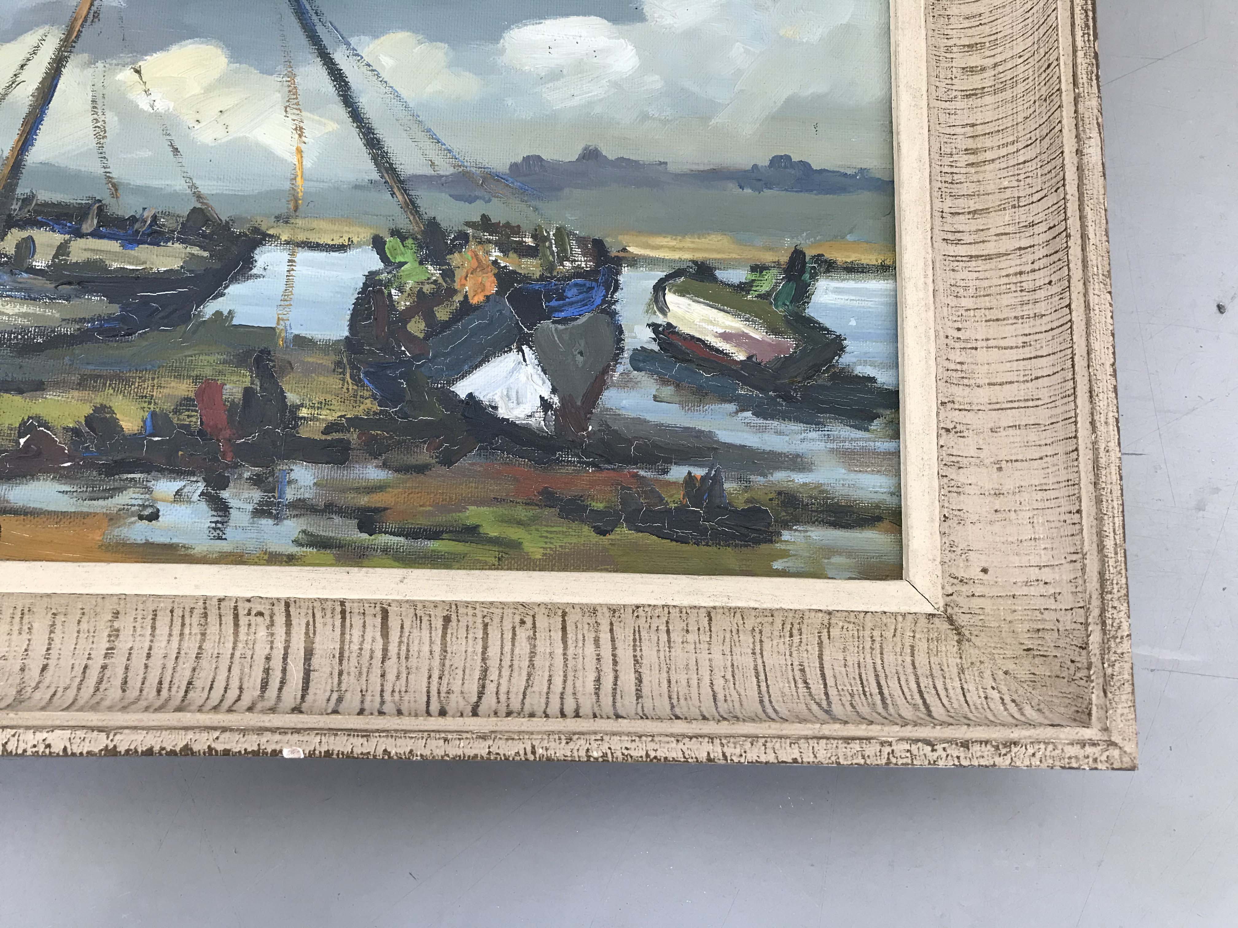 Tableau marine à l'huile