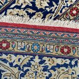 Ancient Persian carpet Ghoom wool and silk 142x222 cm