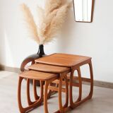 Vintage Teak Nesting Tables – 1960s Design | Nathan Furniture