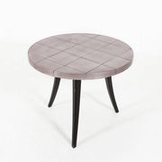 Table basse Tripot française vintage des années 1980, époque spatiale.