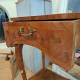 Pair of marquetry tables