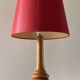 Lampe en bois tourné vintage