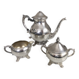 Antique silverware tea or coffee service signed fbrodgers and numbered