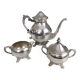 Antique silverware tea or coffee service signed fbrodgers and numbered