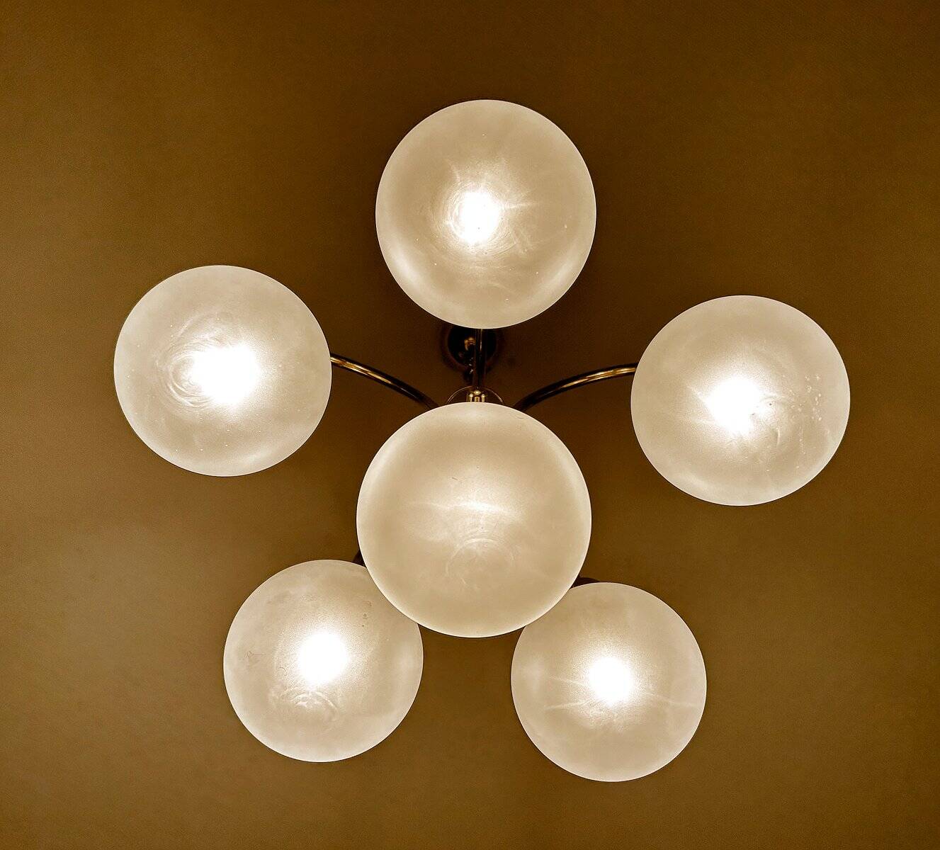 Lustre vintage de l'ère spatiale, années 1970