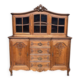 Louis XV style buffet, solid oak.