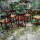 Series of five bistro chairs