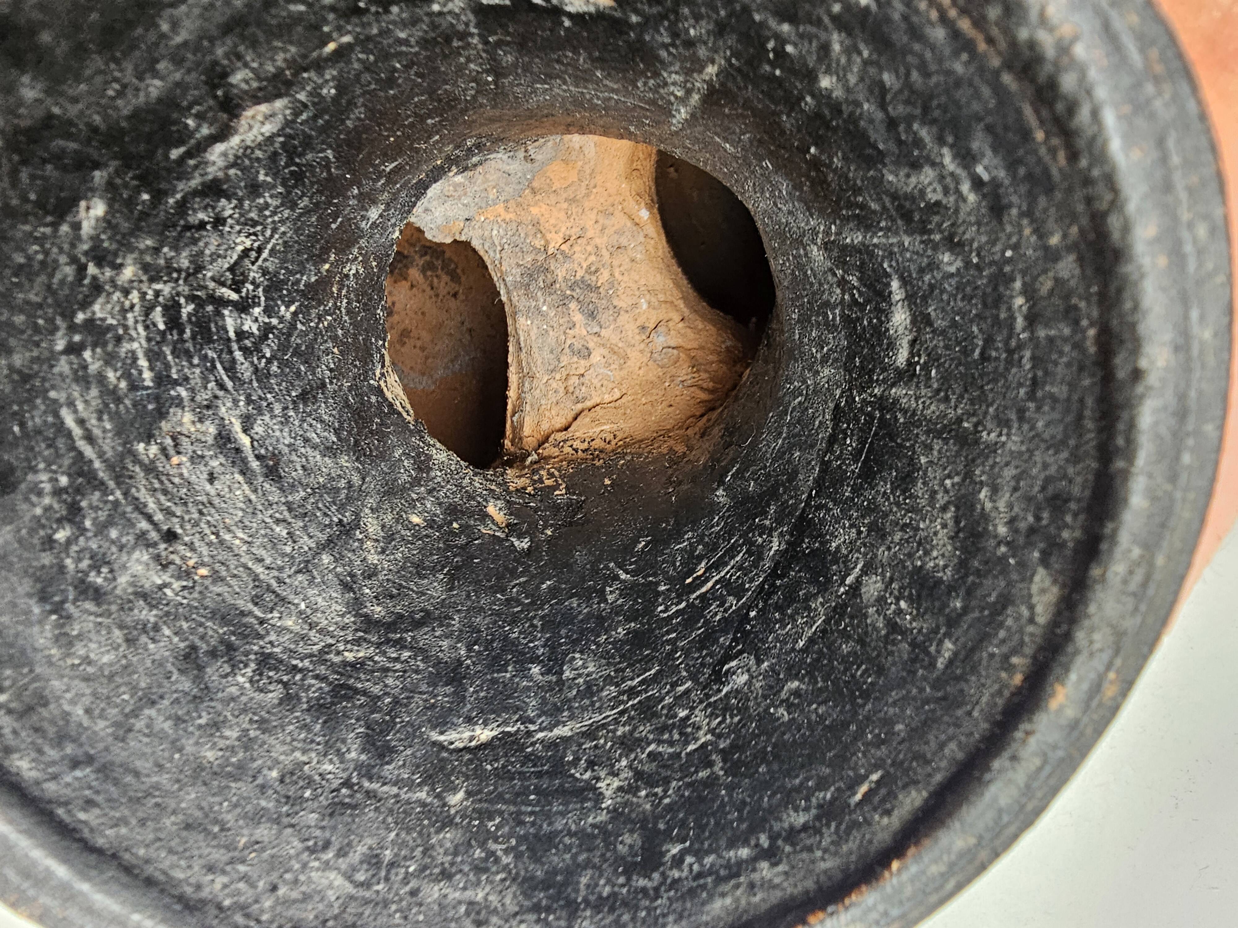 Magnificent Coco Fesse vase in ceramic terracotta Design - 23cm