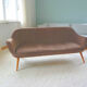 Cocktail couch 50 60 organic egg WOMB years Danish
