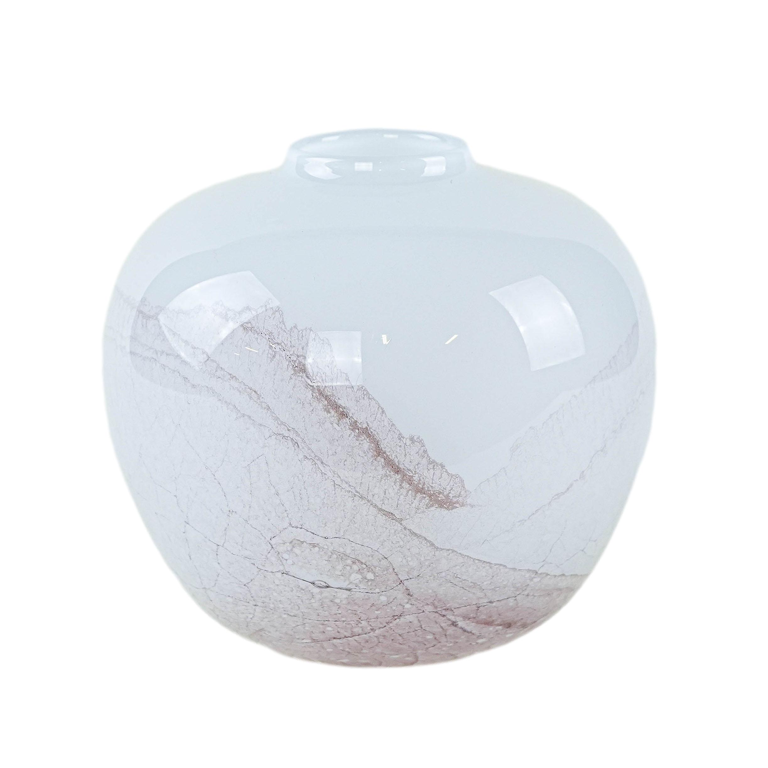 Glass vase, Danish design, 1970s, made in Denmark