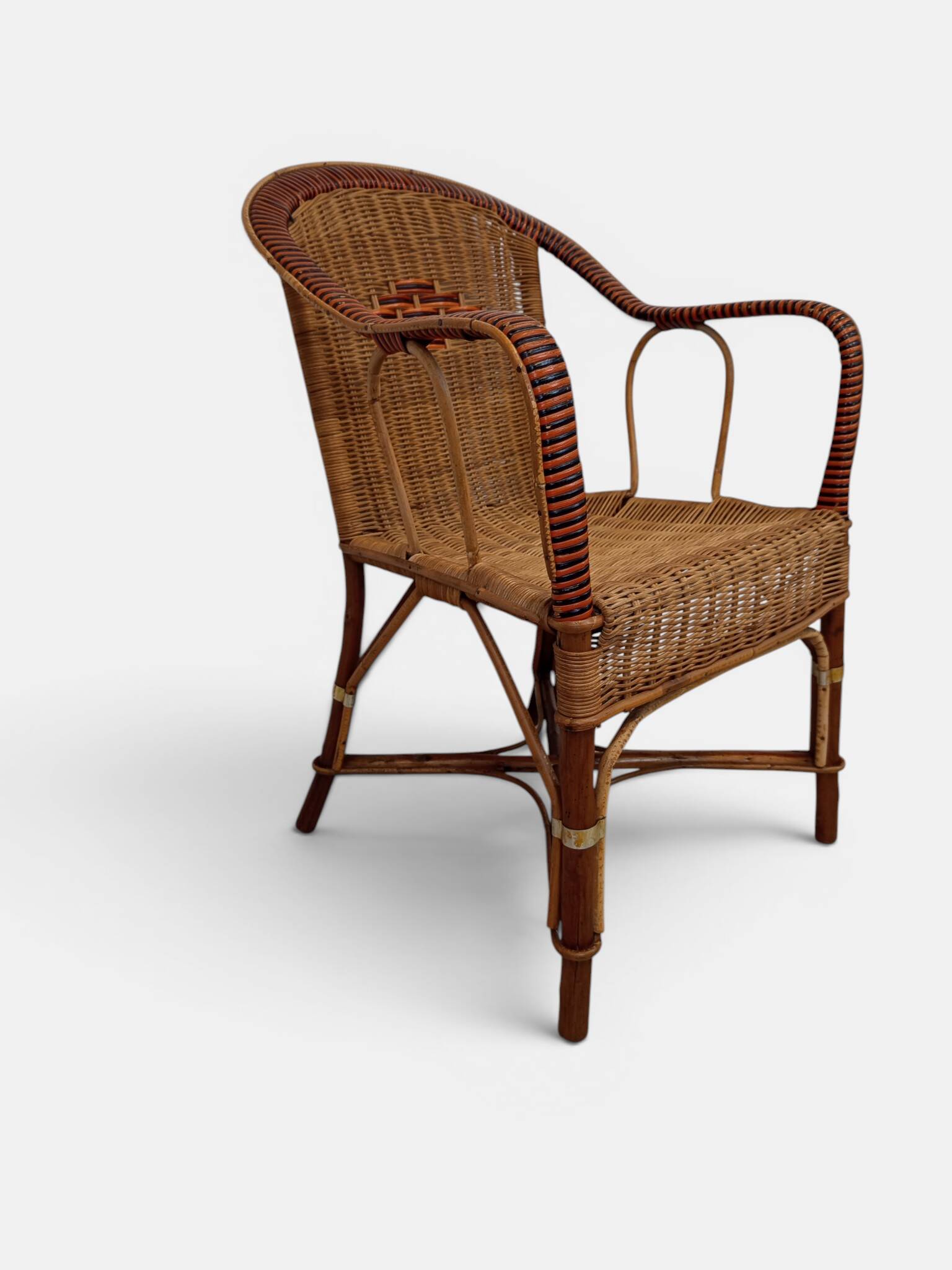 Vintage rattan armchair