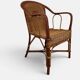 Vintage rattan armchair