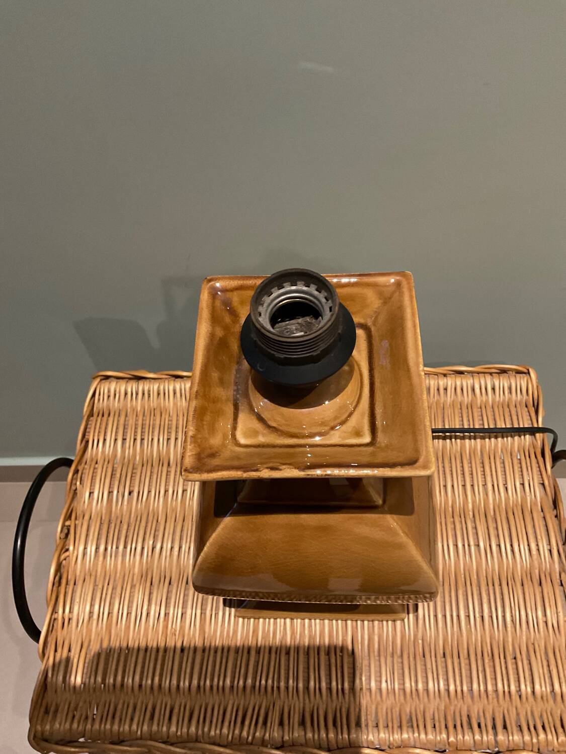 Charolles Earthenware Lamp, 1970s