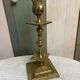 Large old gilded bronze candlestick