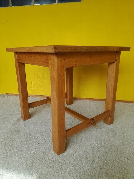 Small farmhouse table in old oak