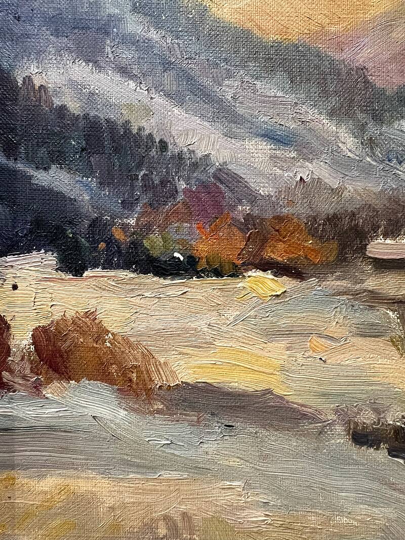 Tableau "Village de montagne"