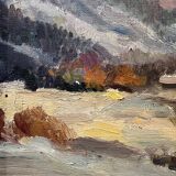 Tableau "Village de montagne"
